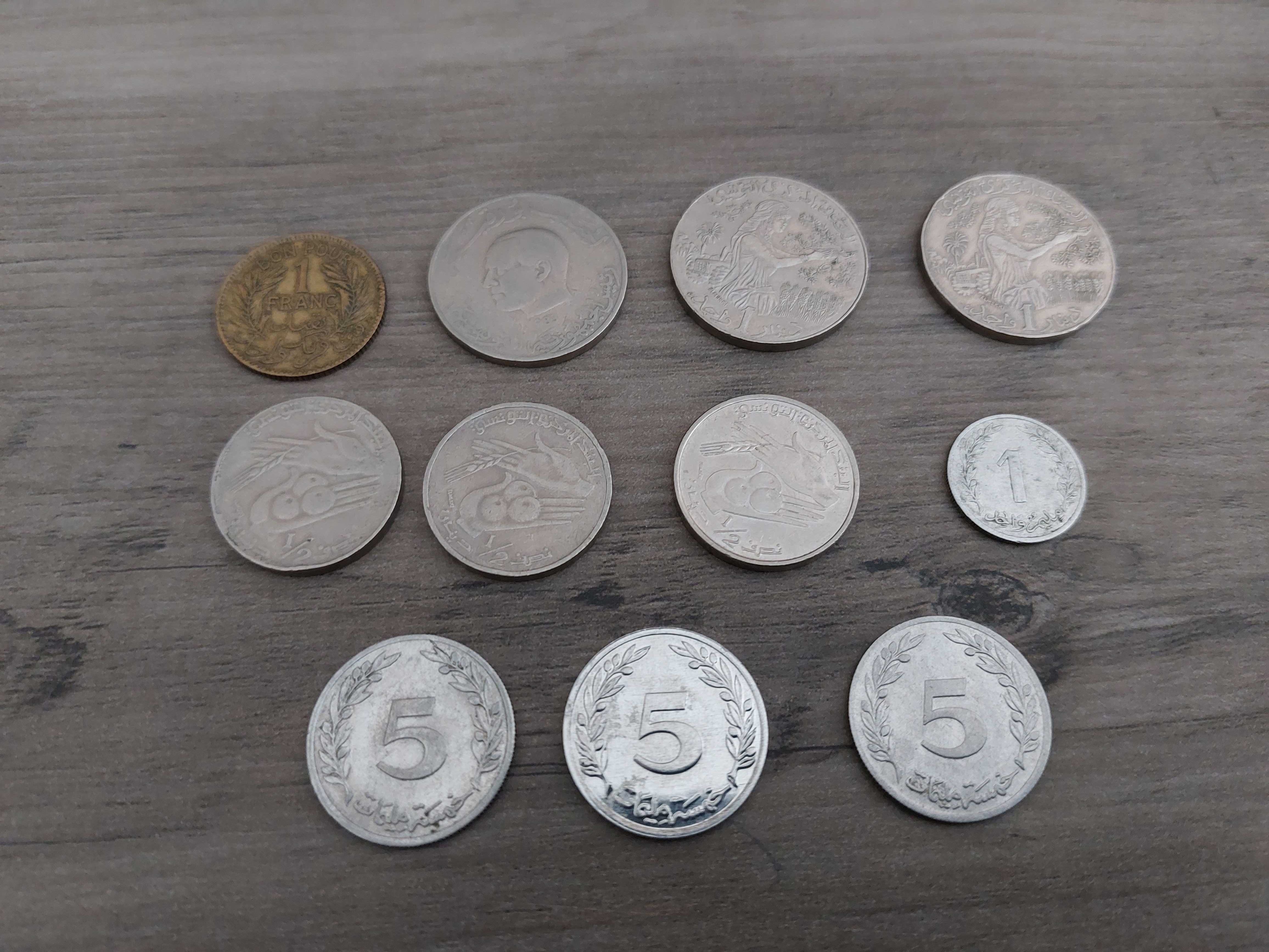Lotes Moedas Estrangeiras - Argélia - Tunísia - Hong Kong
