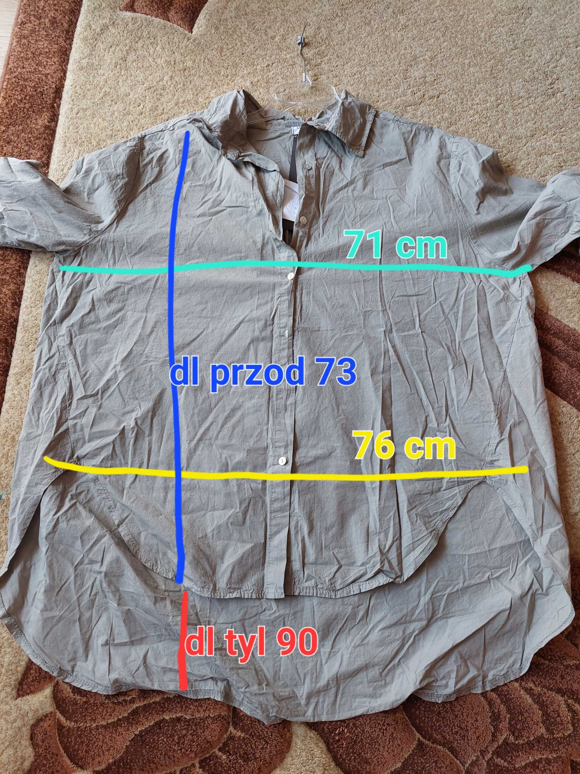 Bluzka koszula tunika oversize