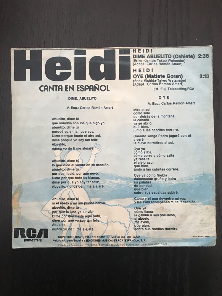 Heidi canta en espanol