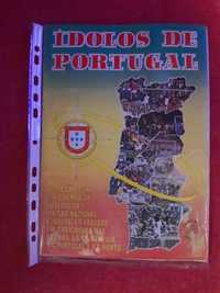 Caderneta de futebol "idolos de portugal" como nova