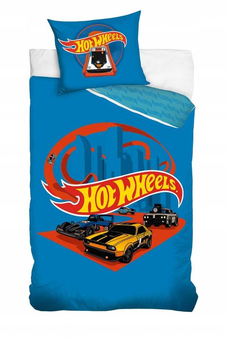 Komplet Pościeli Hot Wheels 160 x 200 Modna Jakość Dla Fana