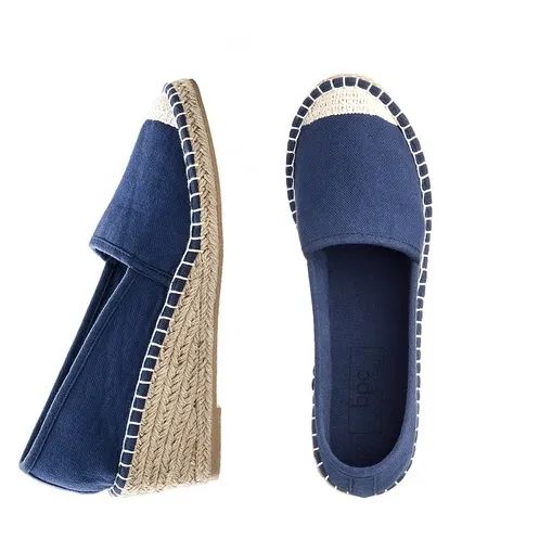 Bonprix Buty Wsuwane Granatowe Espadryle na Koturnach 39