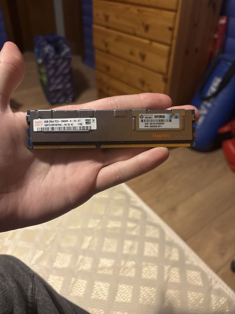 оперативна пам'ять Hynix (cert) 4GB(2x4)DDR3 2Rx4 PC3-10600R
