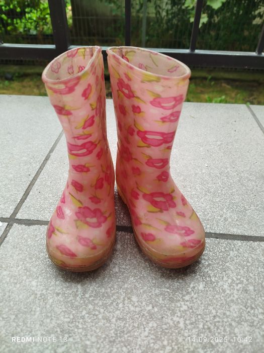 Kalosze różowe dziewczęce