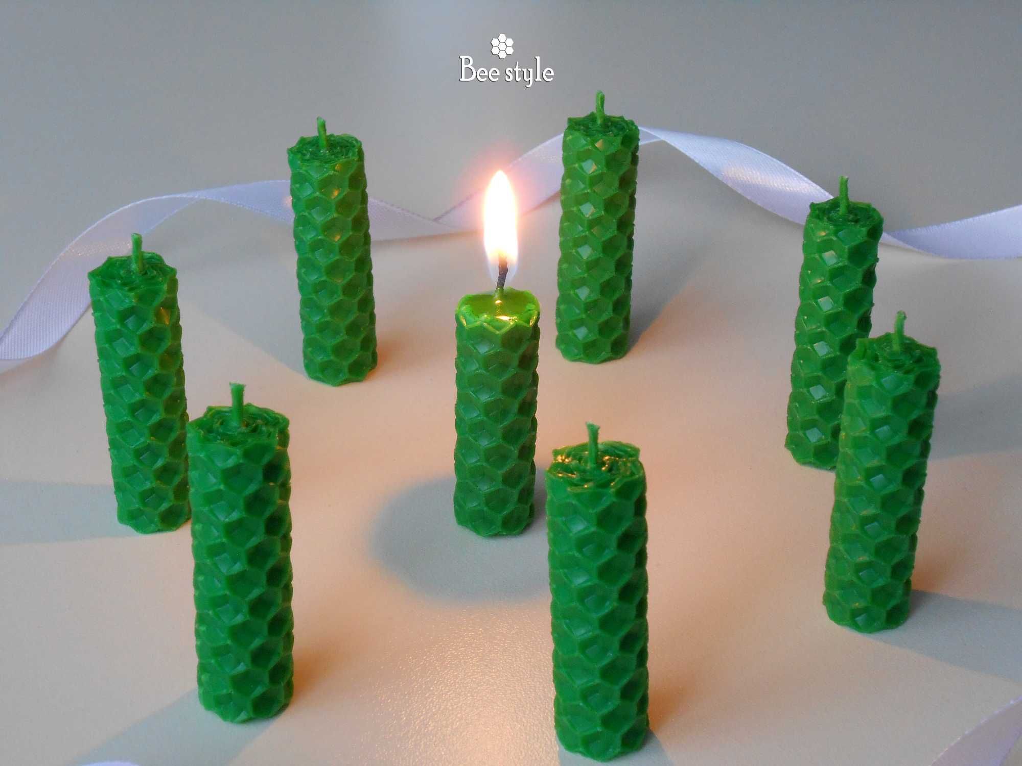 Свечи для тортика(цвета в наличии), свечи из вощины, свечи из воска