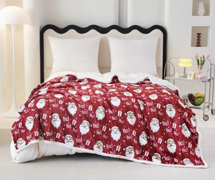 Koc świąteczny 220x200 Cotton World baran KBS-103