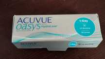 Soczewki kontaktowe jednodniowe Acuvue Oasys -1,25D niepełne opakowan.