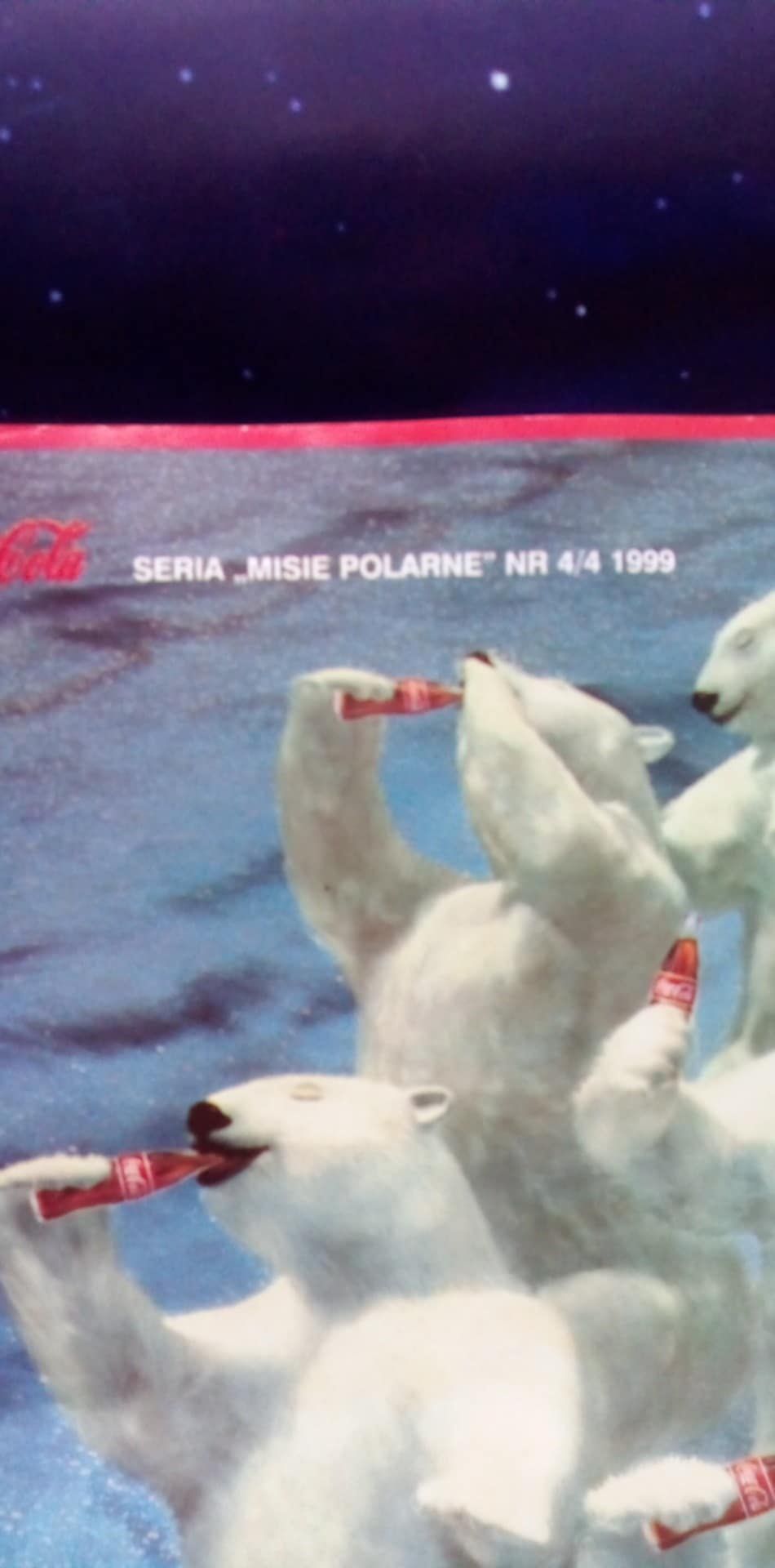 Plakaty Coca-Cola seria "Misie Polarne" nr.1,2,4/4