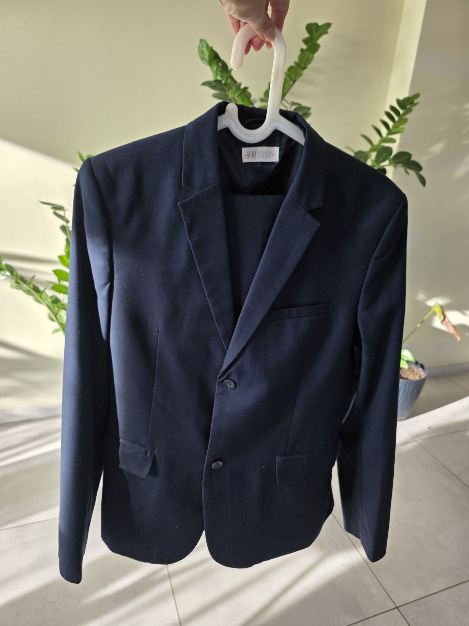 Garnitur h&m r. 170 granatowy