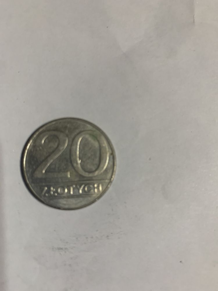 Moneta PZPR 20 zl z 1989 roku