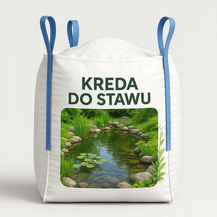 Kreda Stawowa oczyszcza staw redukuje glony, kreda do stawu 500kg