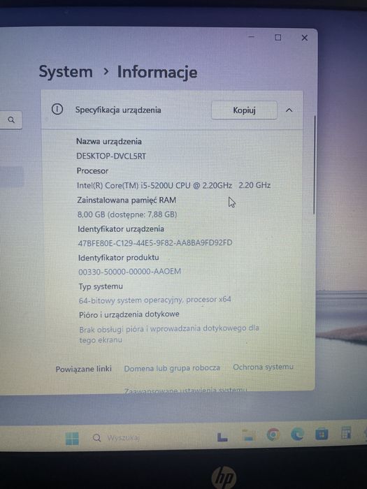 Laptop hp elitebook 840g2 plus stacja dokujaca hp