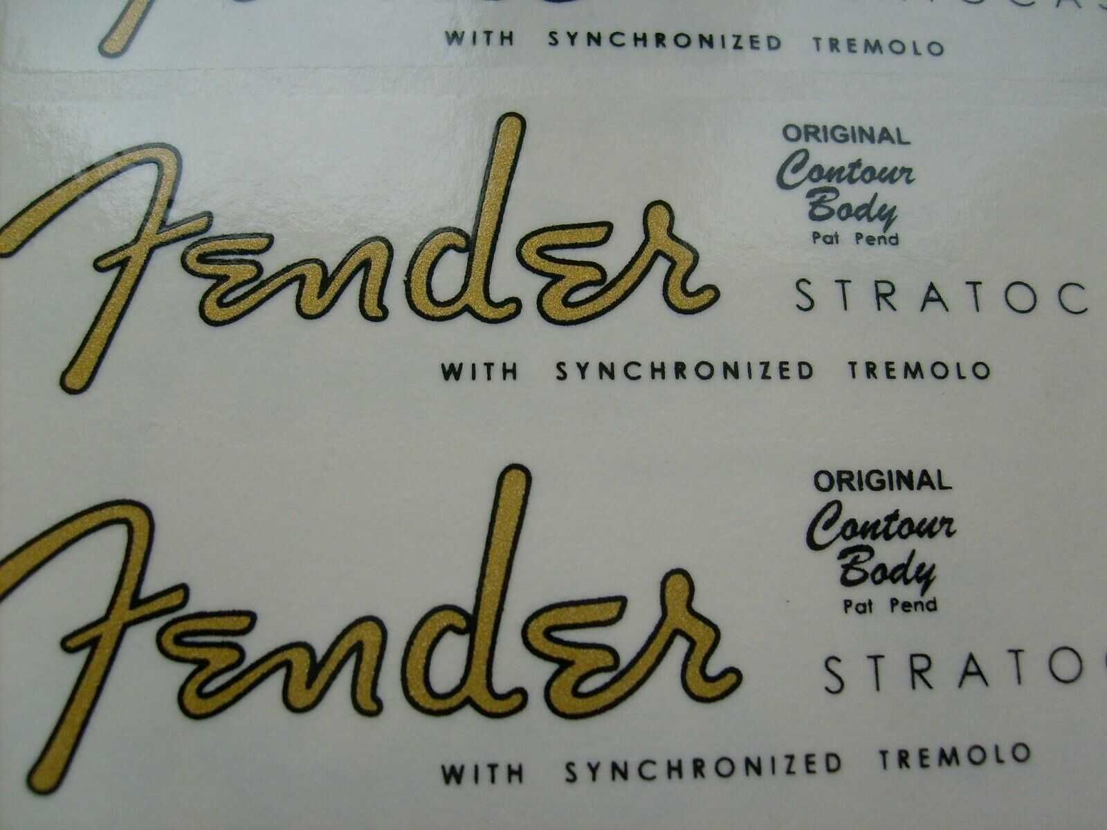 Gitara Fender Stratocaster Logo Naklejka