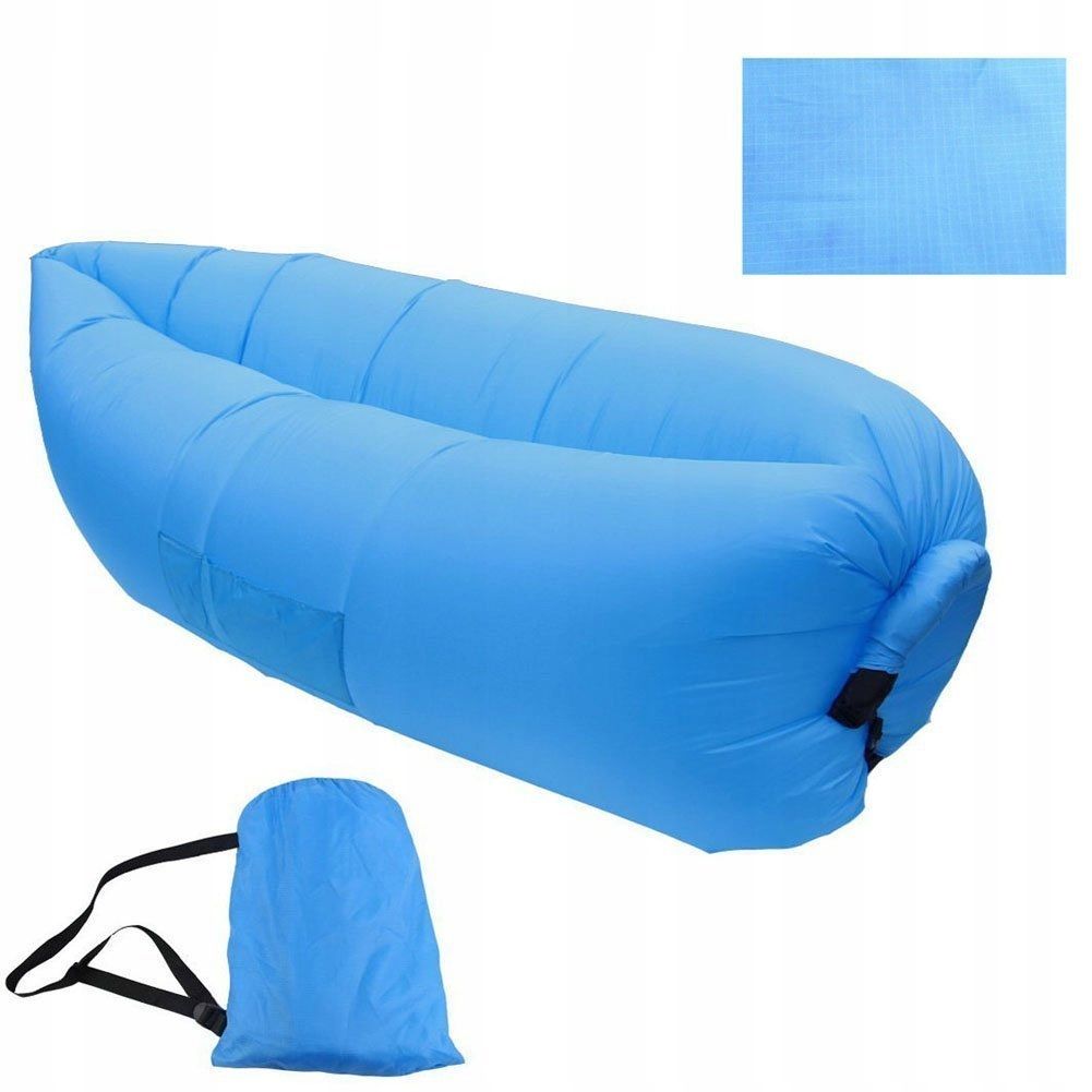 Sofa na powietrze materac lazzy bag air niebieska