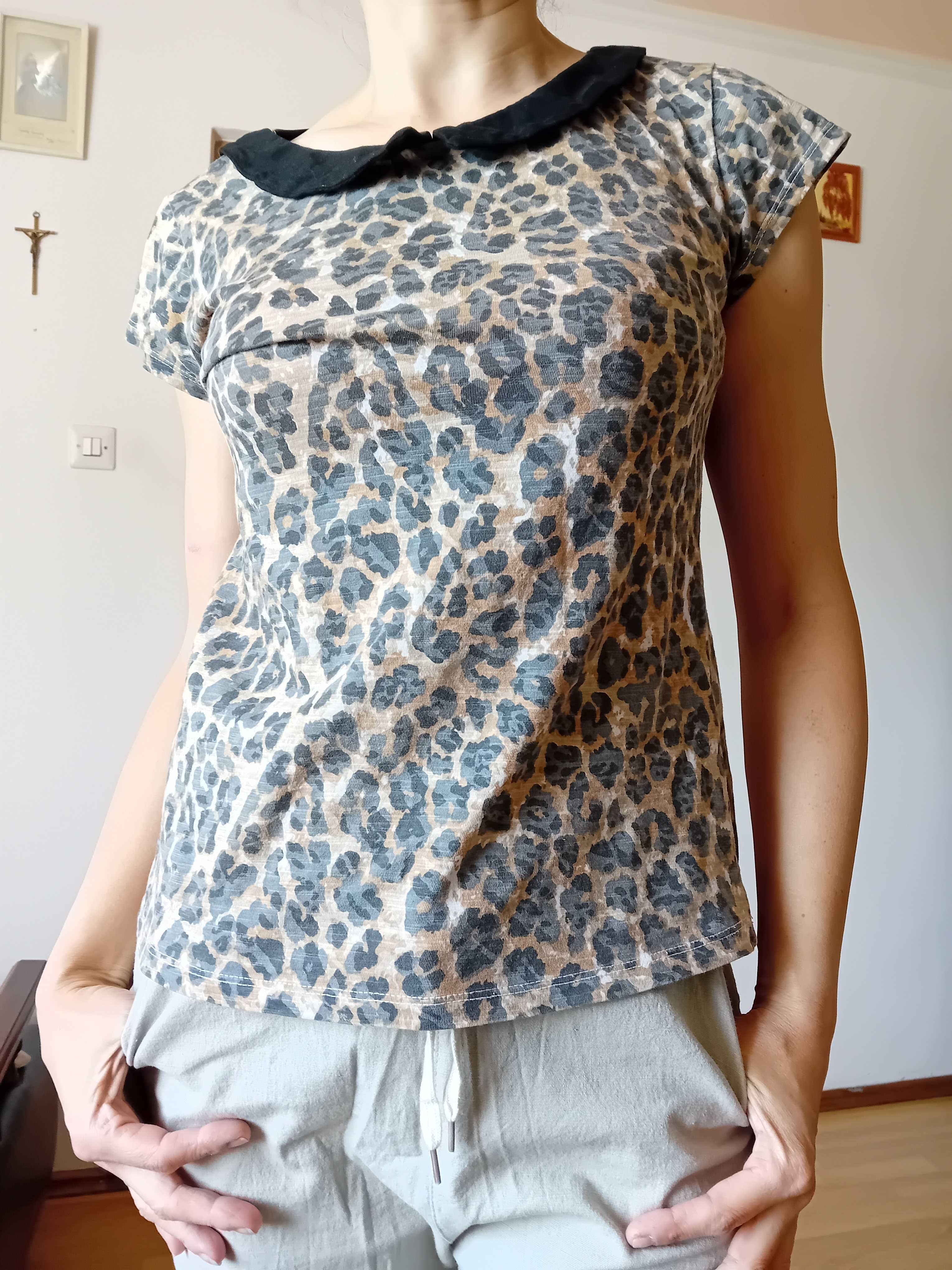 bluzka Sinsay 38 w panterkę