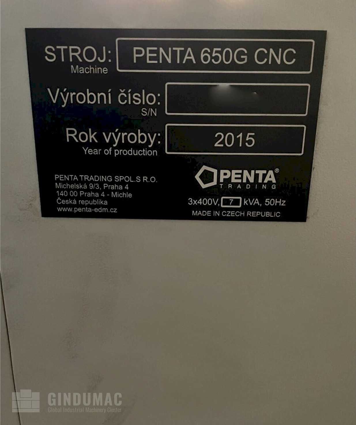 Elektrodrążarka wgłębna Penta 650G CNC (2015)