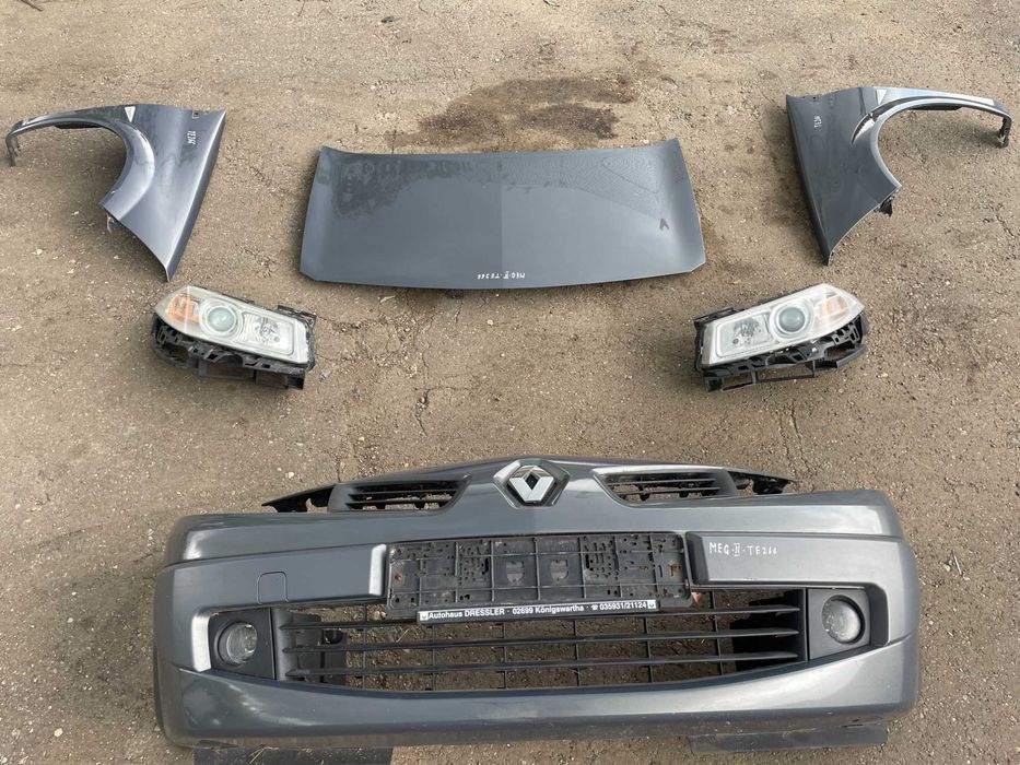 Бампер, Капот, Фари, Крила Рено Меган 2, рестайл Код Фарби TE266