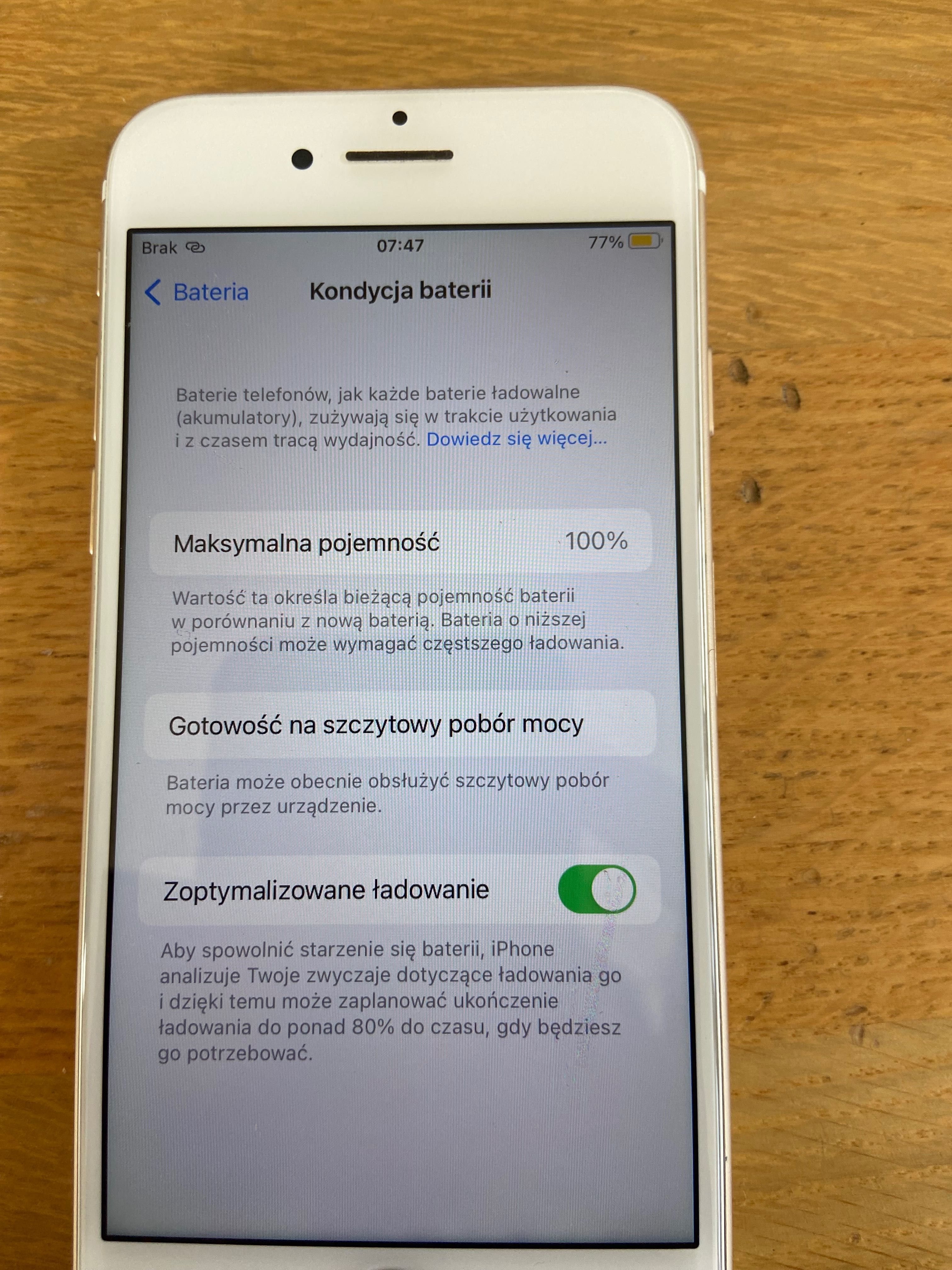 APPLE IPhone 7 256 GB Złoty