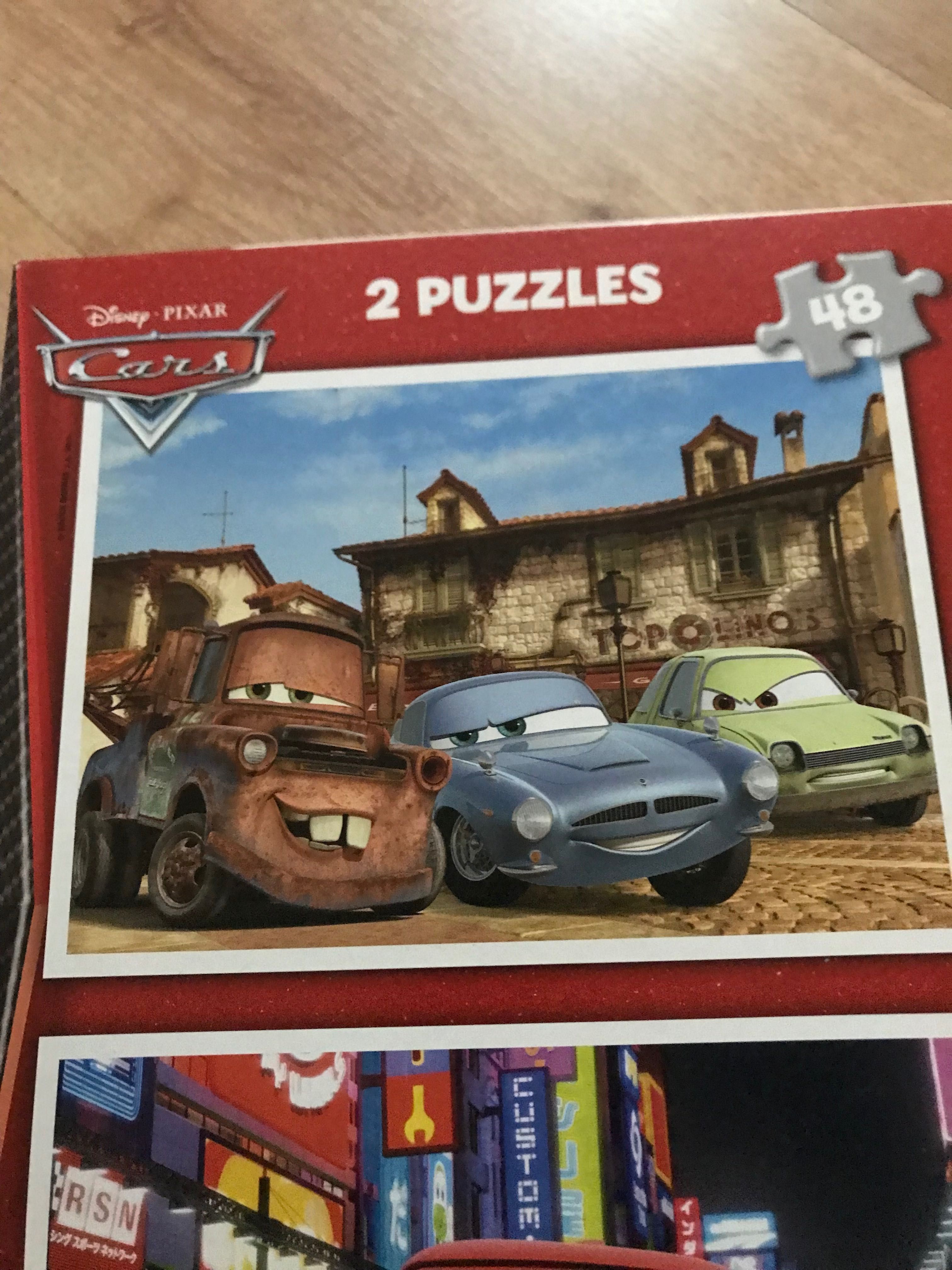 2 Puzzles Cars. Disney Pixar