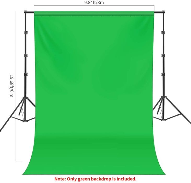 Fundo fotografia GRANDE verde chroma key 3x6 Metros NOVO