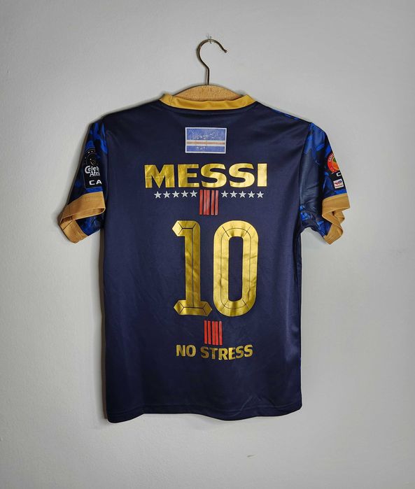 Koszulka Pilkarska #10 Messi Sportowa Tempo Granatowa CAF Dziecięca L