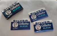 Żyletki kolekcjonerskie PRL Silver Gillette Bleue 5 + 3