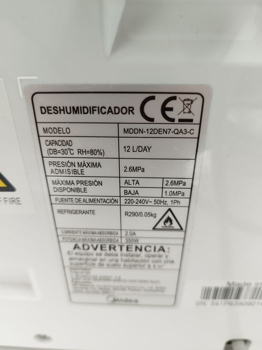 Midea mddn 12den qa3 osuszacz powietrza