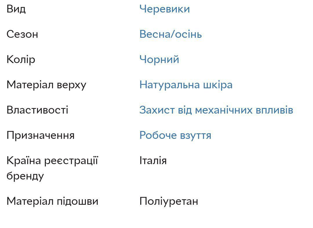 Взуття для роботи