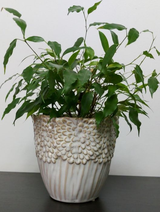 Osłonka na doniczkę beżowa 13 cm , Home and Yoy Flowerdeco