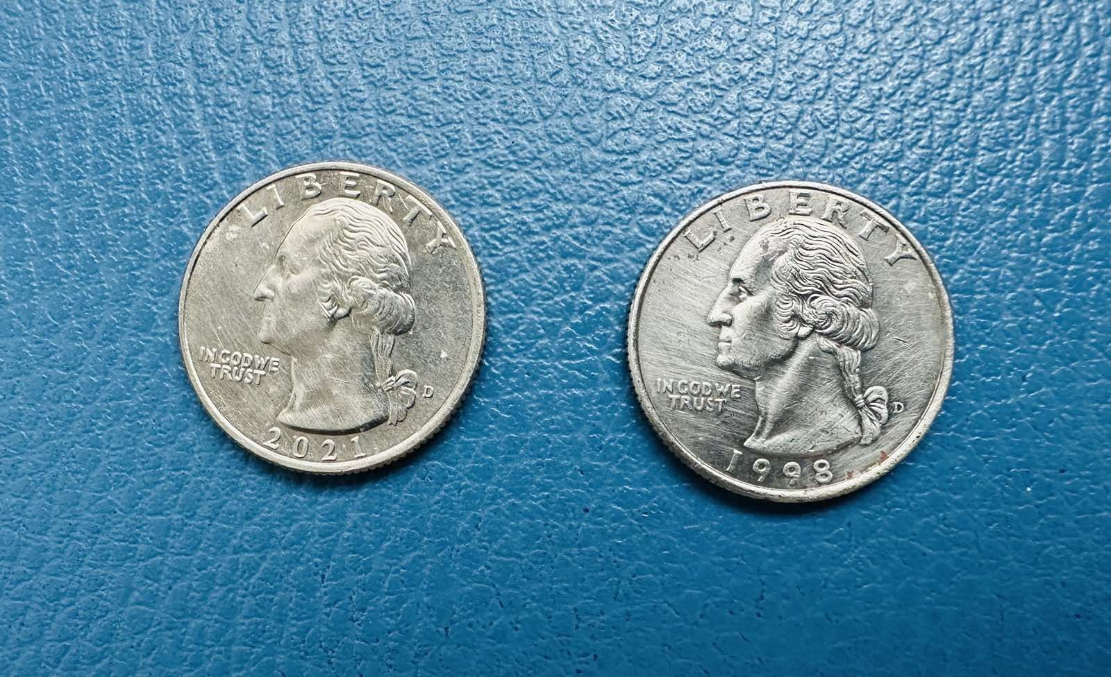 Монеты Liberty quarter dollar