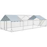 Kurnik Wybieg dla Kur XXL 3x8m 24m2 24-30 kur OCYNKOWANY MOCNY Woliera