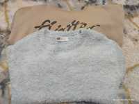 Sweter bluza 134 włochate paka zestaw