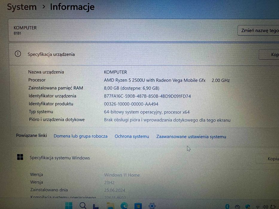 Laptop Lenovo V330-14 Ryzen 5 16GB/256GB , Gwarancja 12mcy!