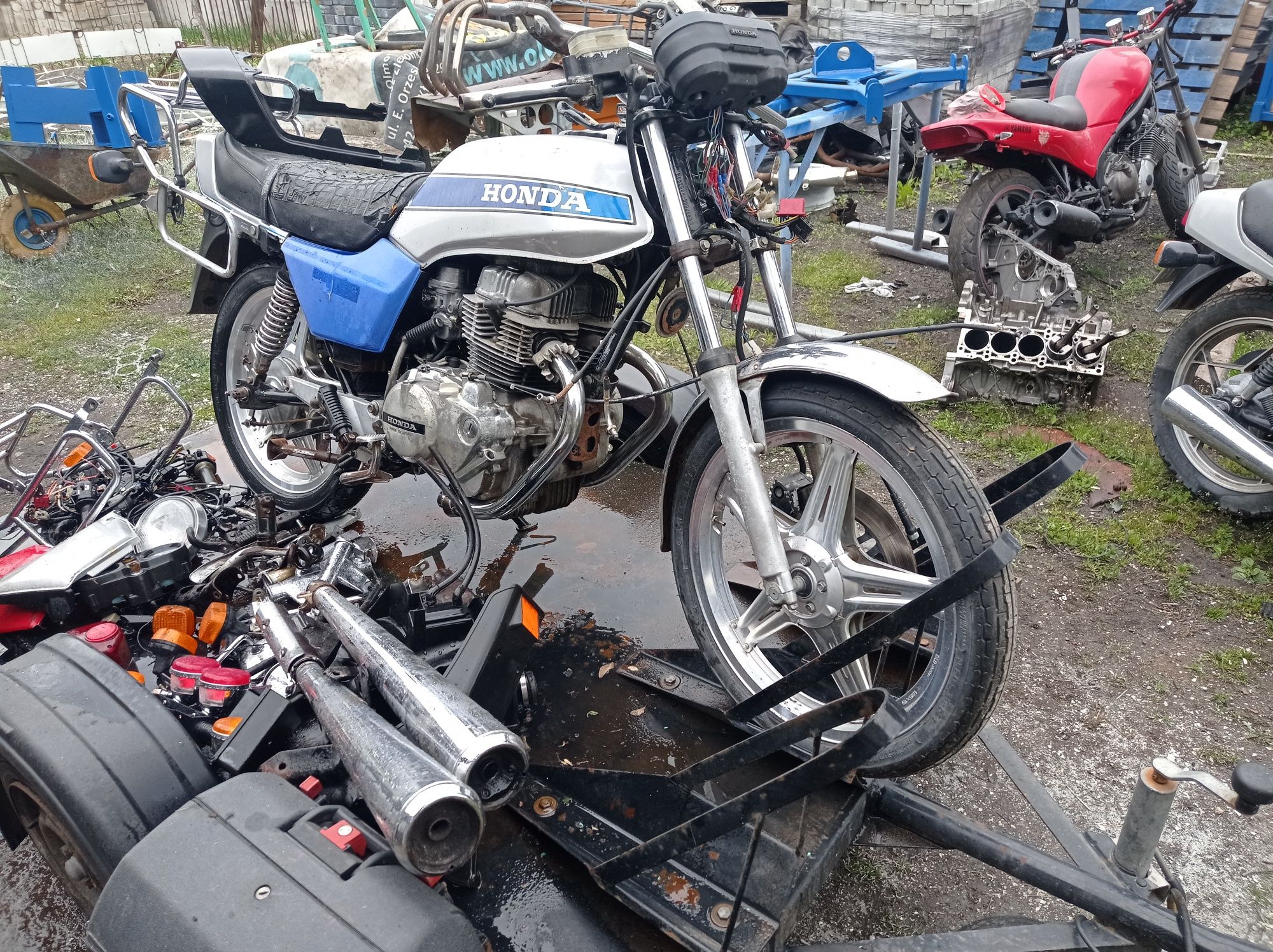 Honda cb250n cb 250 części wydech silnik lagi moduł zegar boczek wal