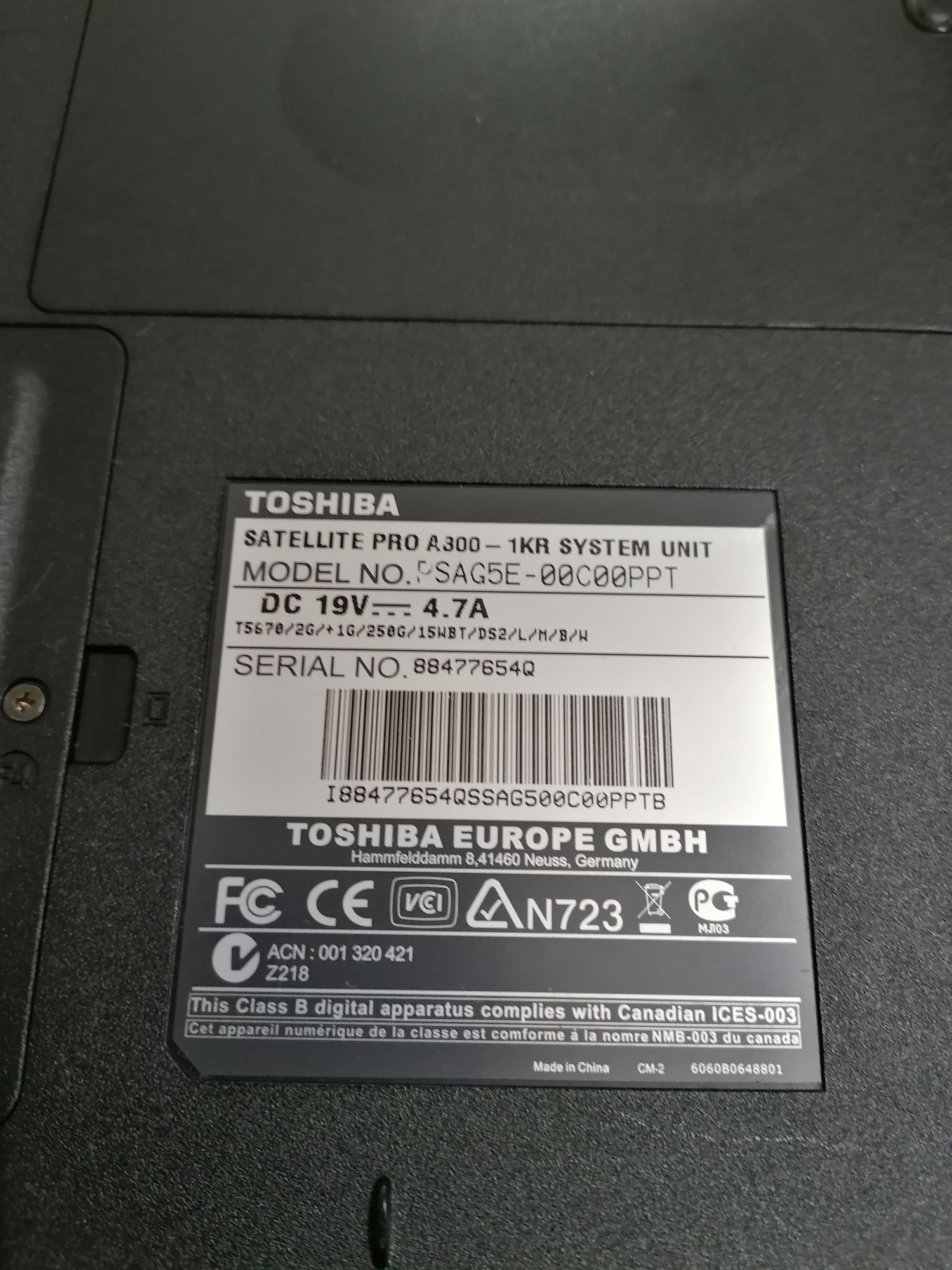 Computador Toshiba