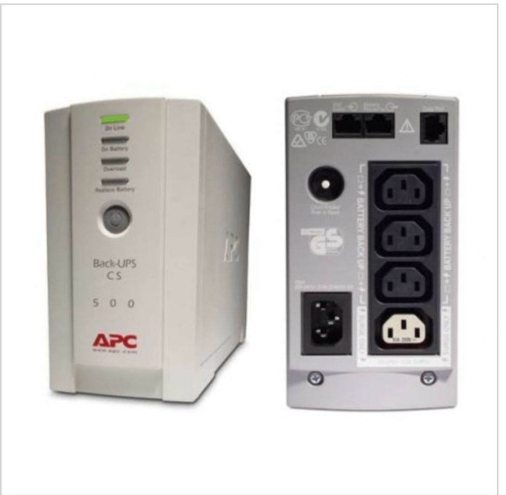 Источник бесперебойного питания APC Back-UPS CS 500VA, 230V