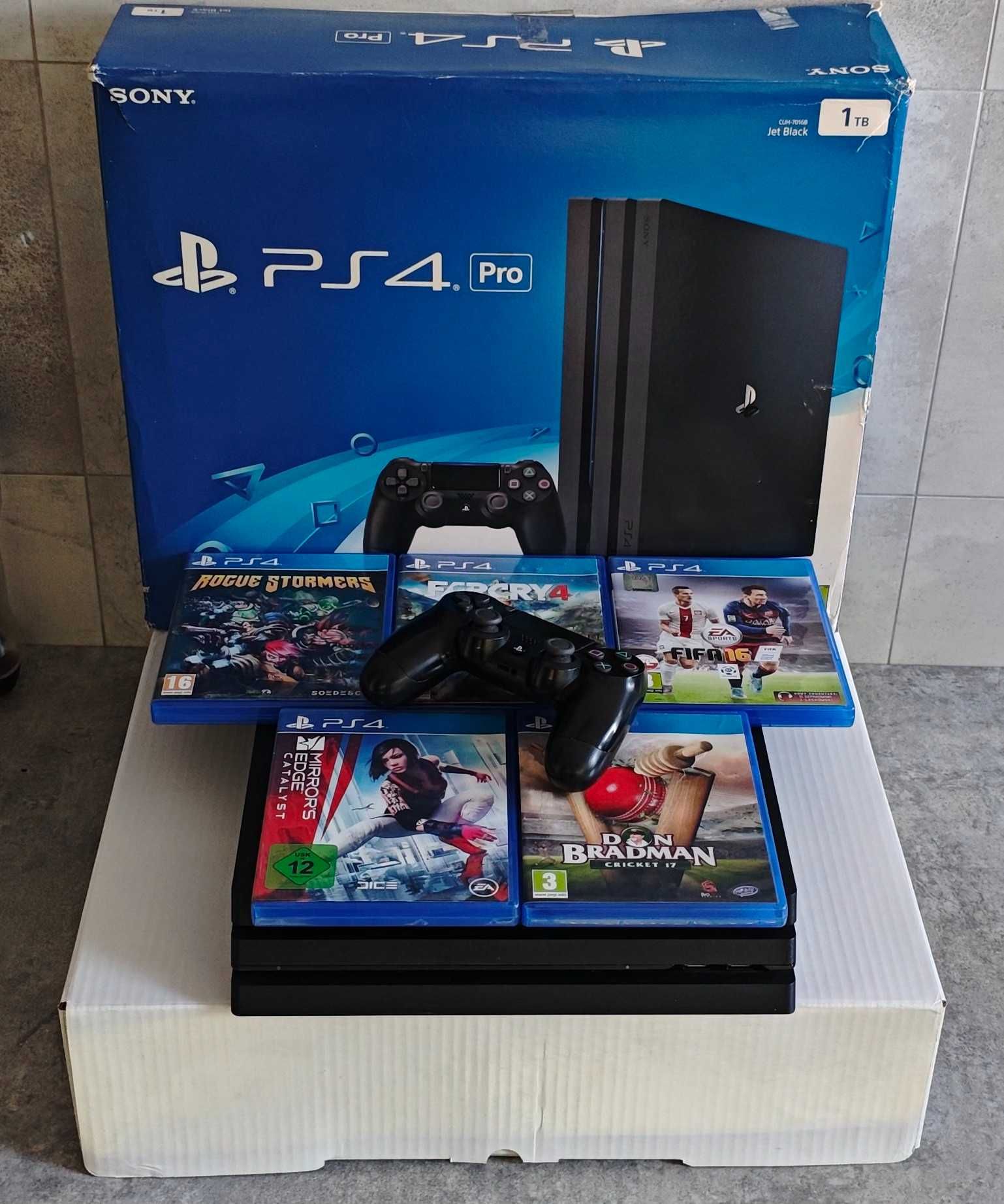 Ps4 Sony Playstation 4 PRO 1TB HDR HDMI 5 Gier Pudełko Wysyłka OLX !