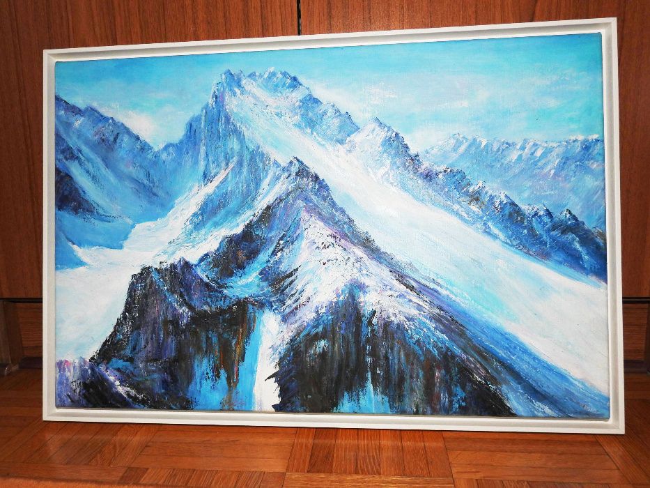 Obraz olejny na płótnie Kirgistan góry Pik Korona