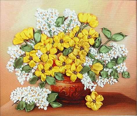 Наборы для вышивки лентами  ТМ Маричка.  распродажа