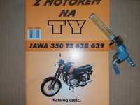 Nowy zestaw katalog czesci instrukcja+kranik jawa 350 TS. 638.639 siln