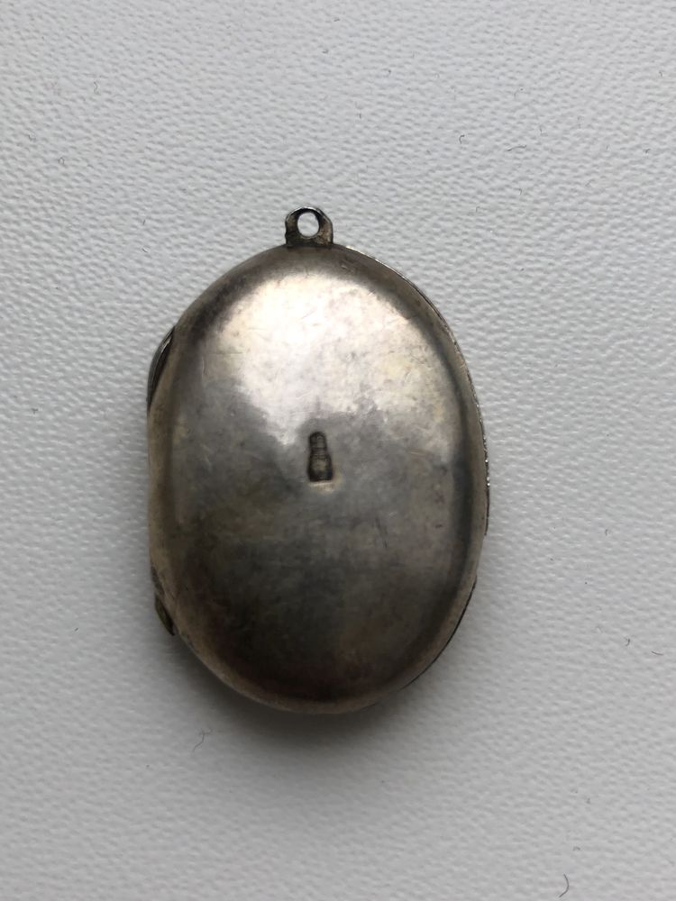 Кулон серебро 875 пр. голова до 1958г. с камнем и позолотой