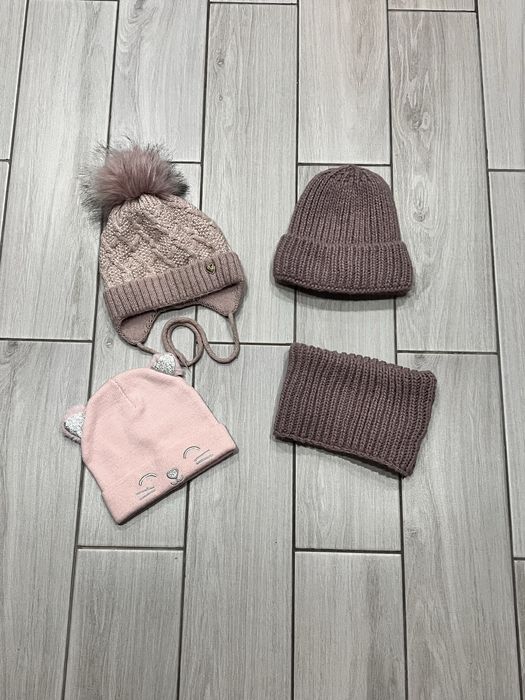 Шапка-хомут осінь-зима для дівчинки 3-5 р.