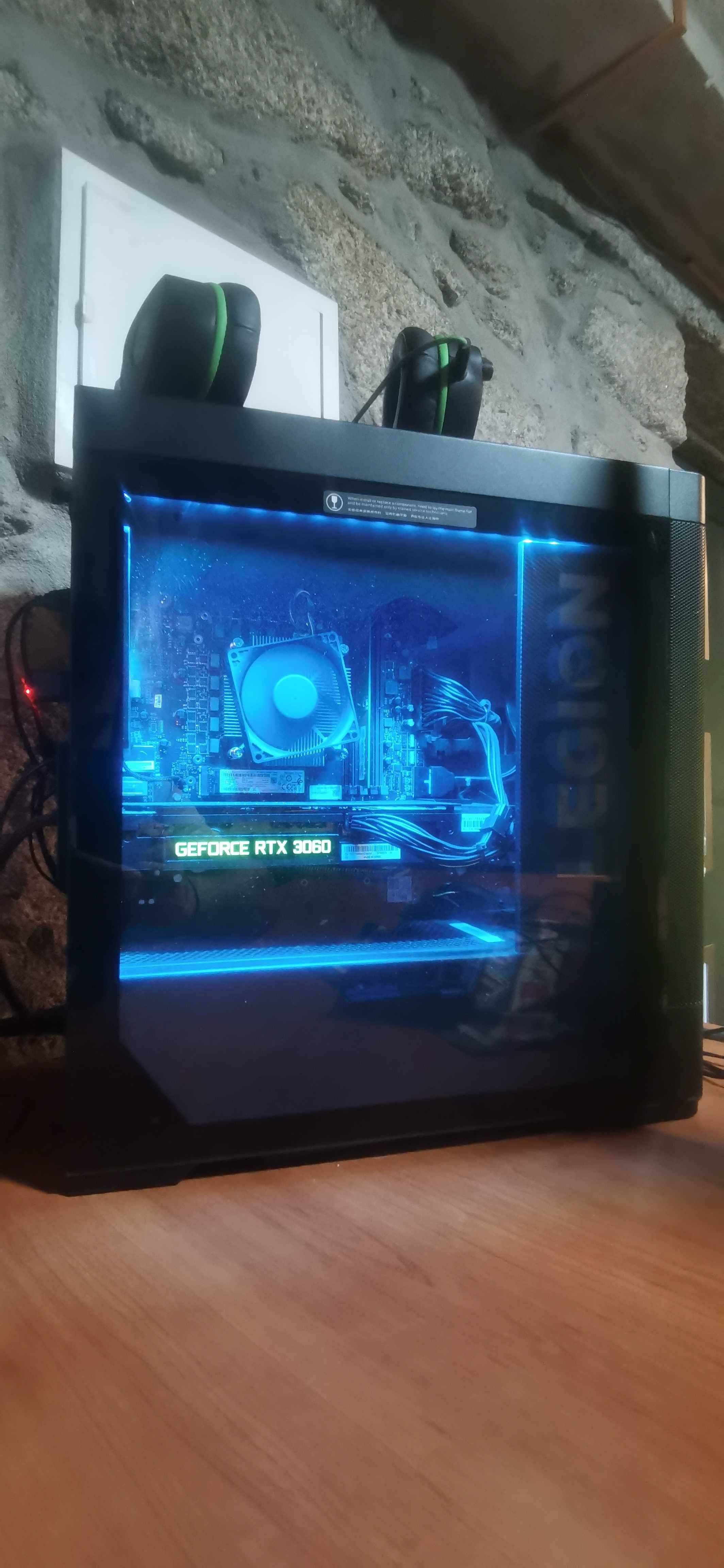 Setup gaming Lenovo Legion, como novo