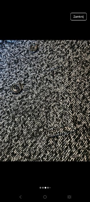 Płaszcz z wełną Mango