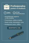 Profesjonalna pomoc w studiach 24h Nauki ścisłe, IT, analiza, projekty