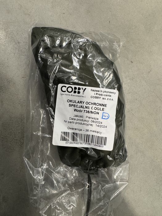 Okulary ochronne, gogle specjalne 736/MON