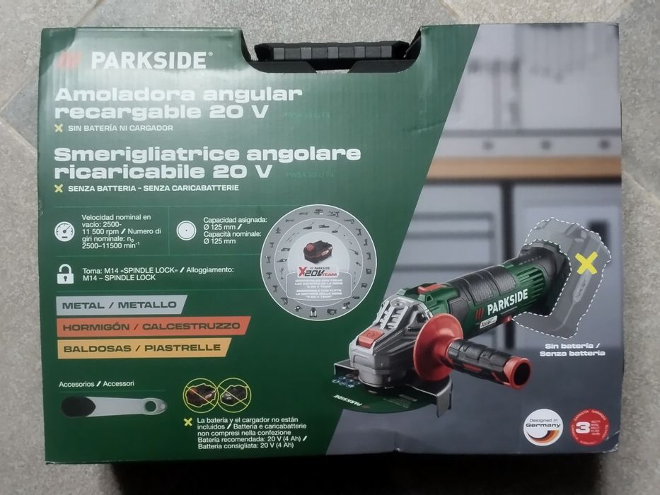 Rebarbadora Parkside 20v