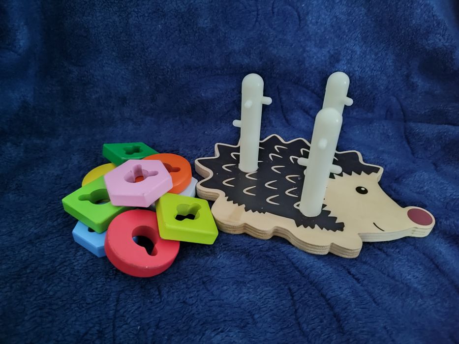 Jeżyk sorter, sensoryczna zabawka, montresori