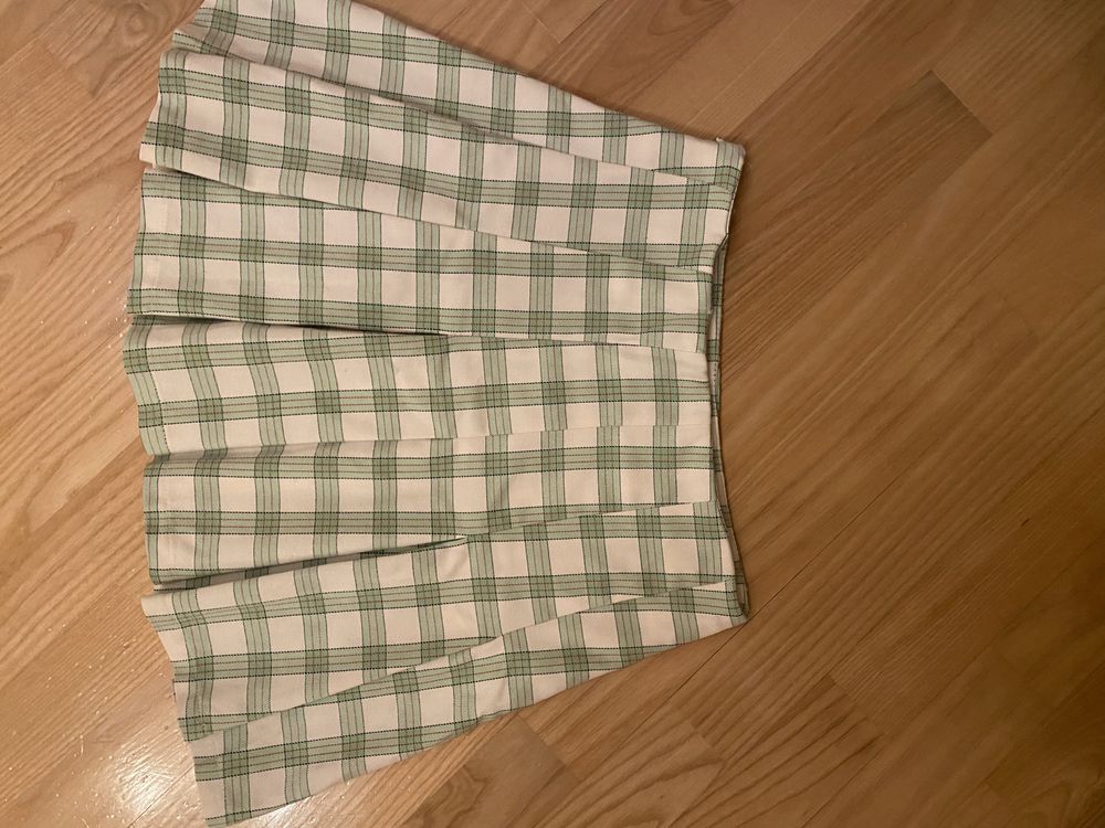 Bershka spódniczka plisowana krótka w kratkę