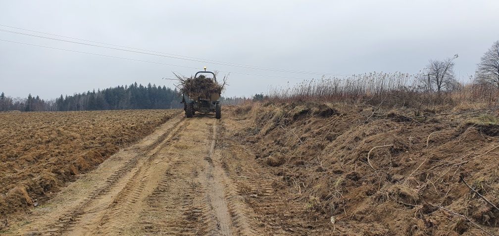 Wycinka drzew sadów Samosiejek karczowanie rekultywacja